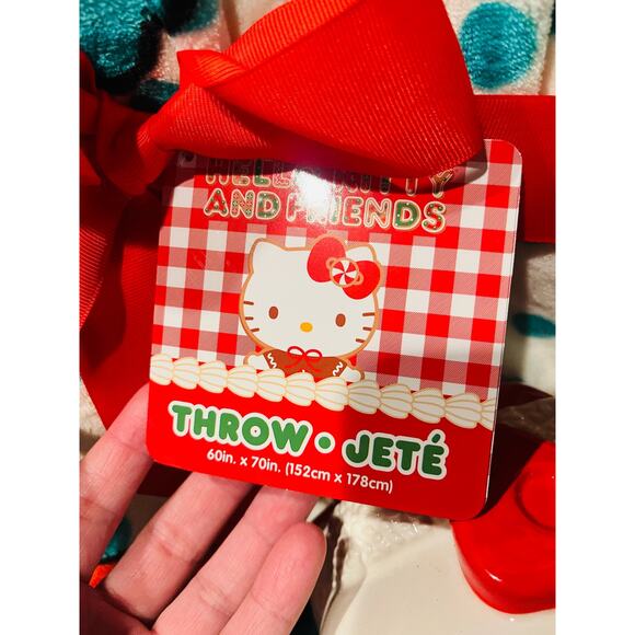 Hello Kitty Christmas 60* 70 throw Hello kitty face mug 16 and gift wrap bundle - Picture 10 of 10